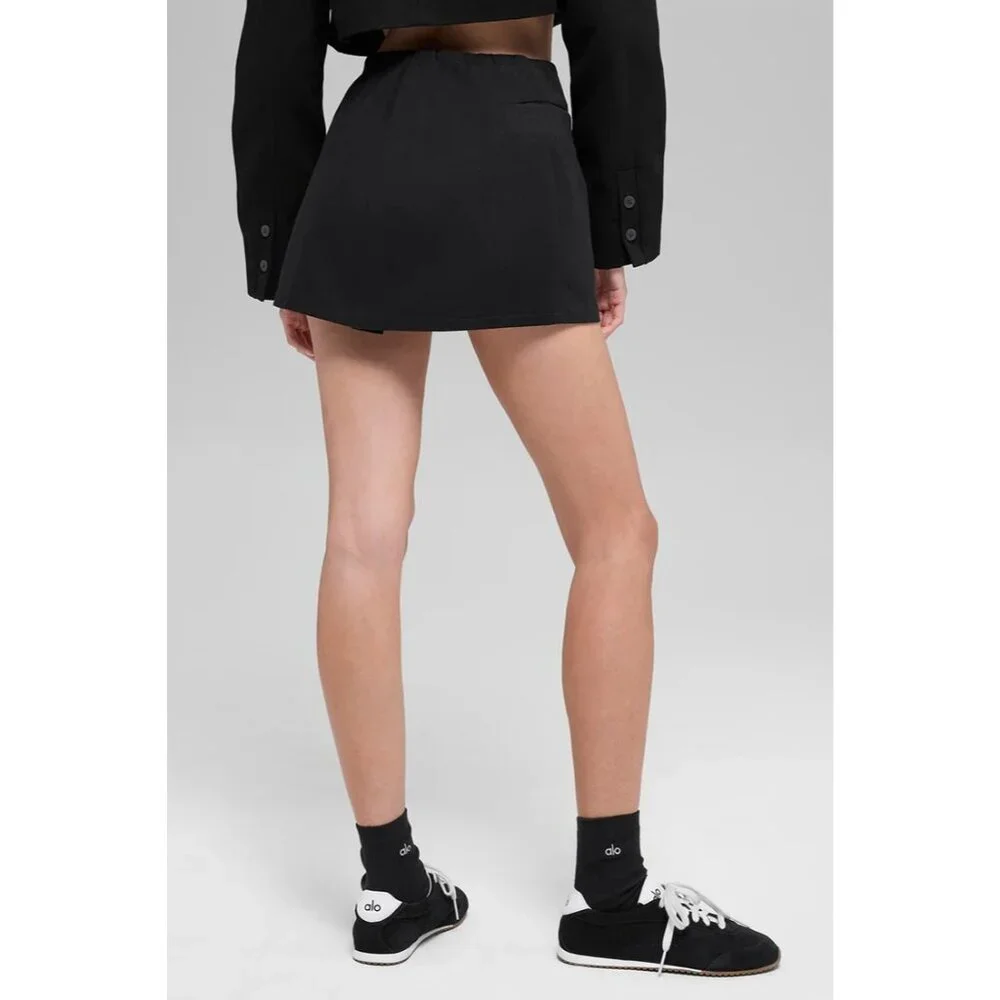 ALO Yoga Main Character Mini Skirt in Black